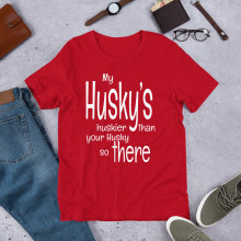 Huskier Husky (WHtxt) Short-Sleeve Unisex T-Shirt