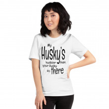 Huskier Husky (BLtxt) Short-Sleeve Unisex T-Shirt