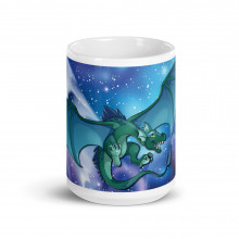 Nessie Dragon White glossy mug